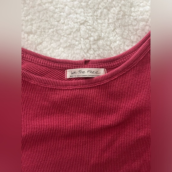 We the Free Small Pink Long Sleeve Top C - Picture 4 of 5